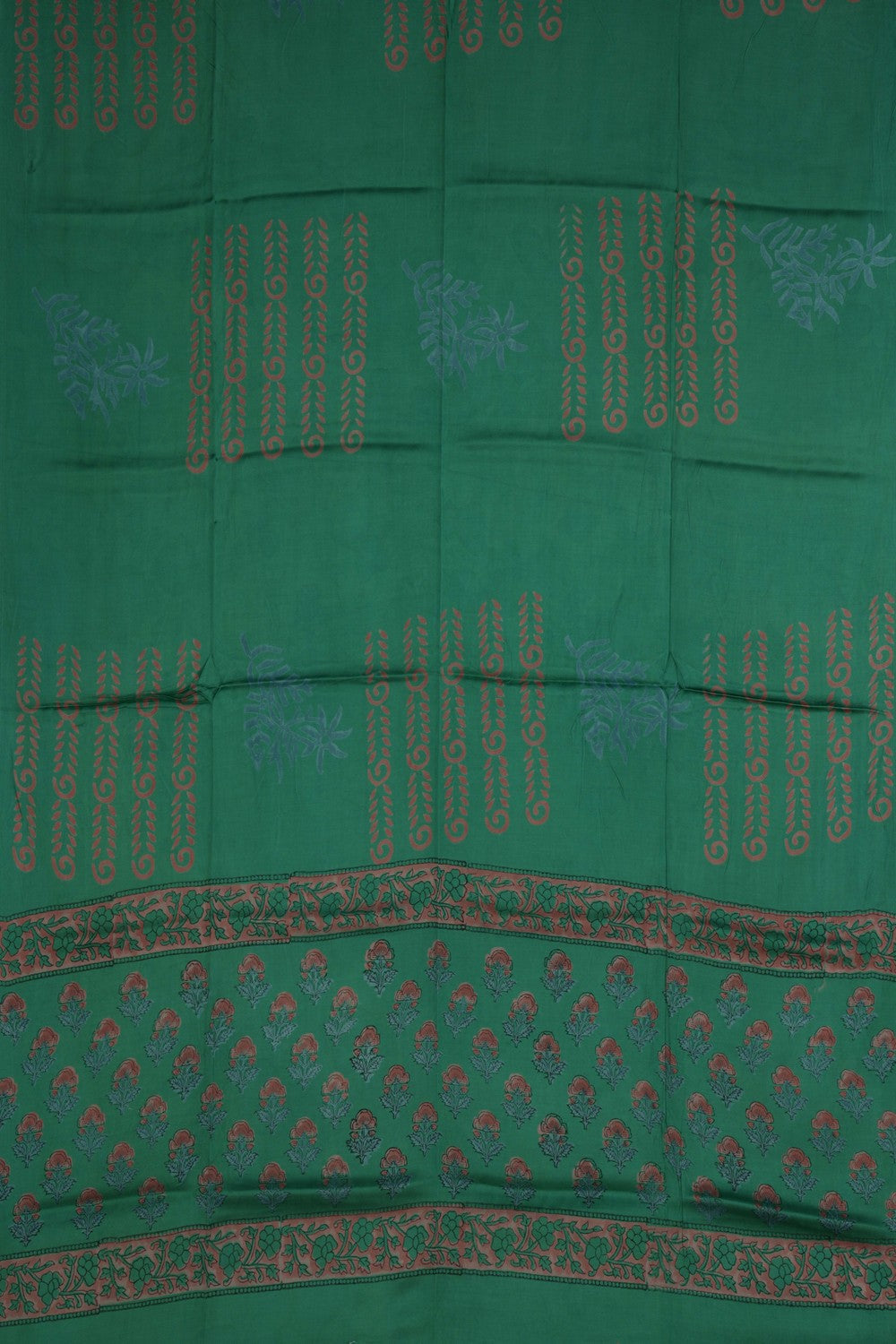 Image of Unstitched Suit Set Satin Silk Fabric (3 Pcs Set)